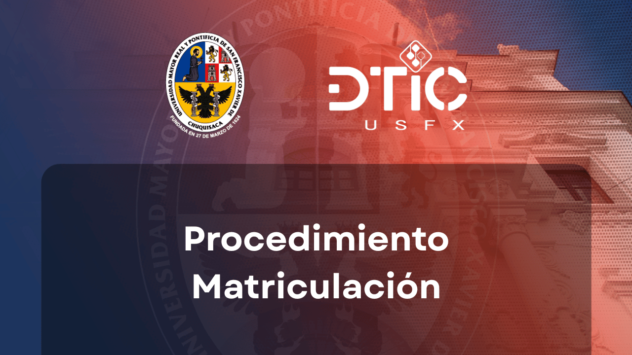 Procedimiento de Matriculación